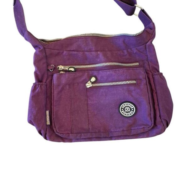 Jinqiaoer Women's Purple Nylon Crossbody Bag - Picture 2 of 6